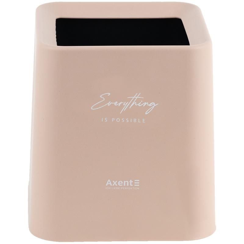 Набір настільний Контейнер для сміття квадратний персиковий 2132-42 Axent