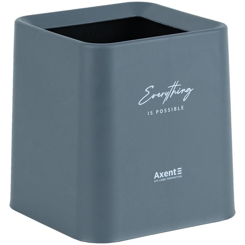 Набір настільний Контейнер для сміття квадратний сірий 2132-03 Axent