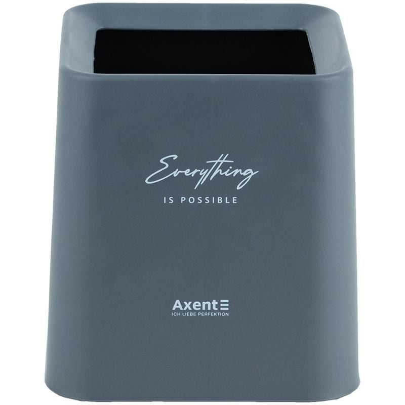 Набір настільний Контейнер для сміття квадратний сірий 2132-03 Axent