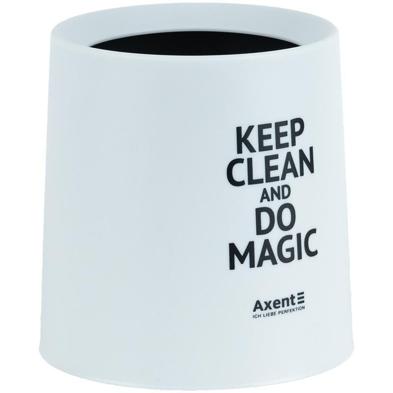 Набір настільний Контейнер для сміття круглий білий 2131-21 Axent