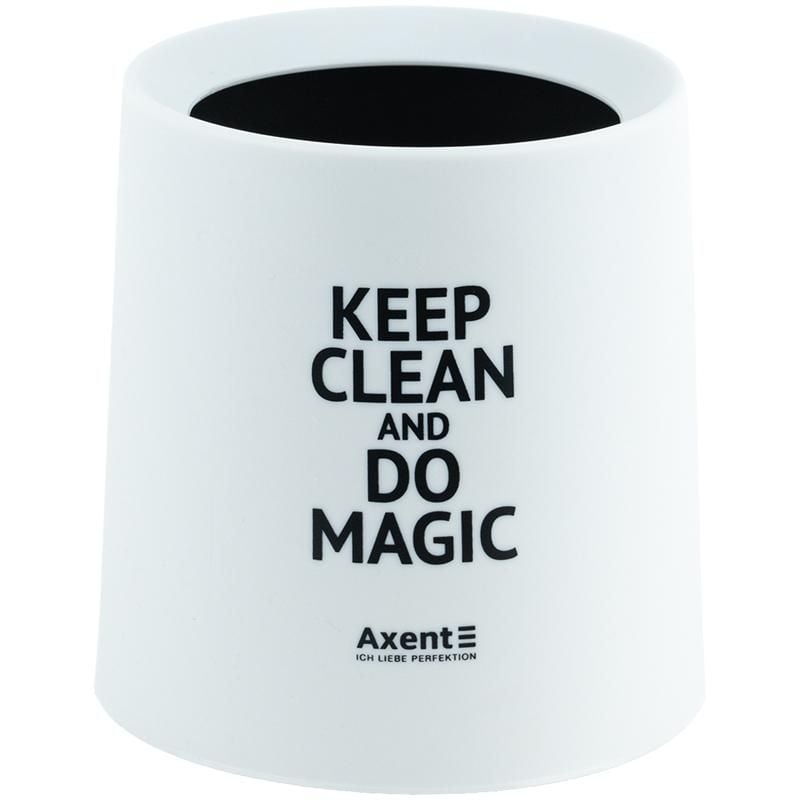 Набір настільний Контейнер для сміття круглий білий 2131-21 Axent