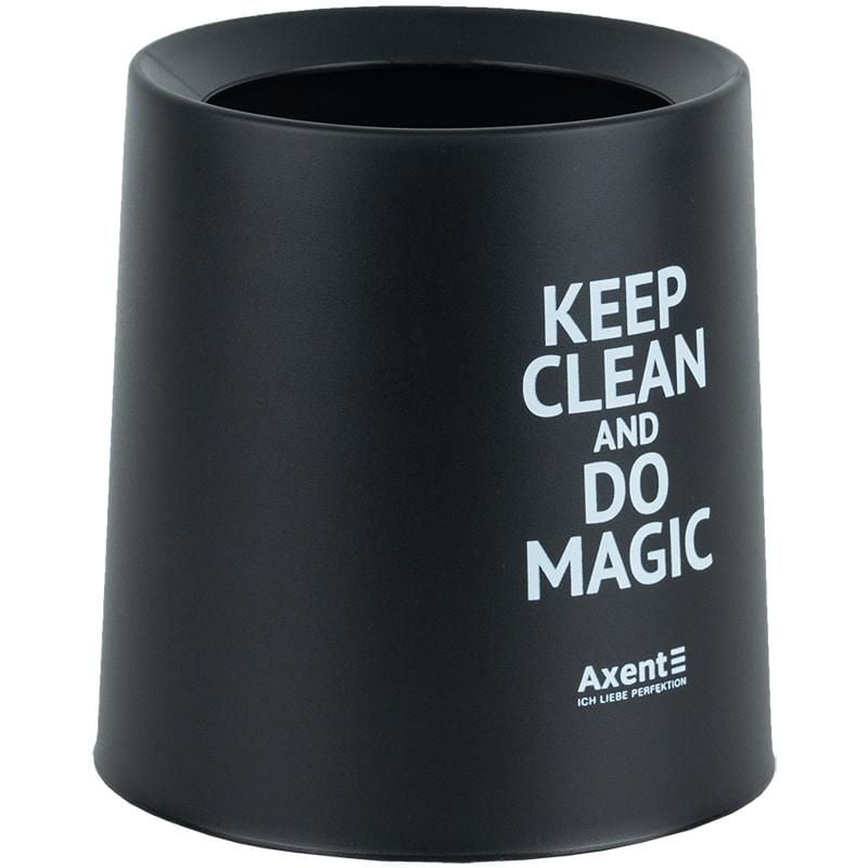 Набір настільний Контейнер для сміття круглий чорний 2131-01 Axent