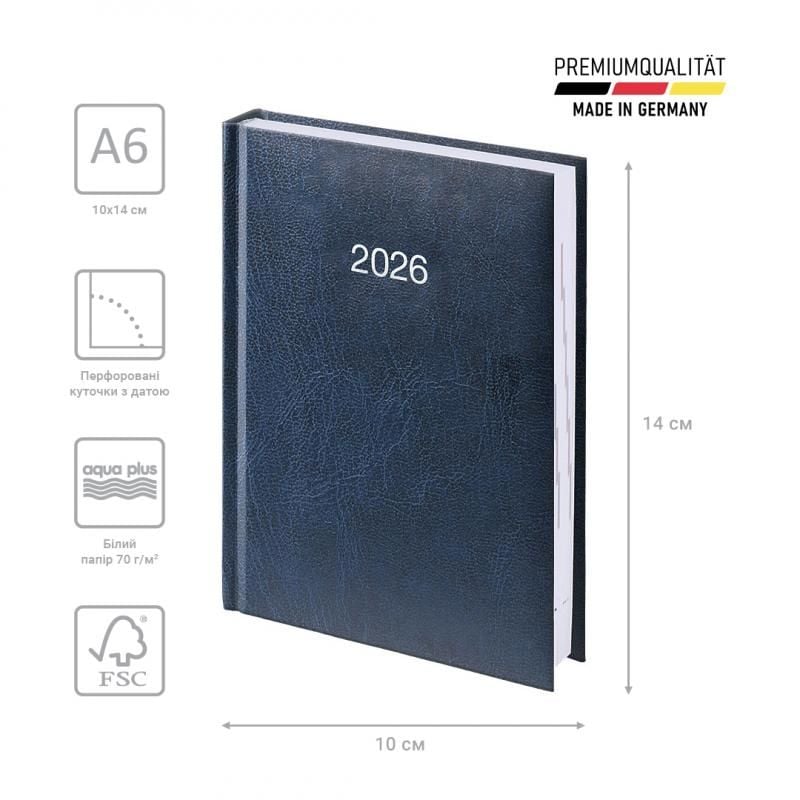 Блокнот щоденник кишеньковий 2026 Miradur синій 73-736 60 306 BRUNNEN
