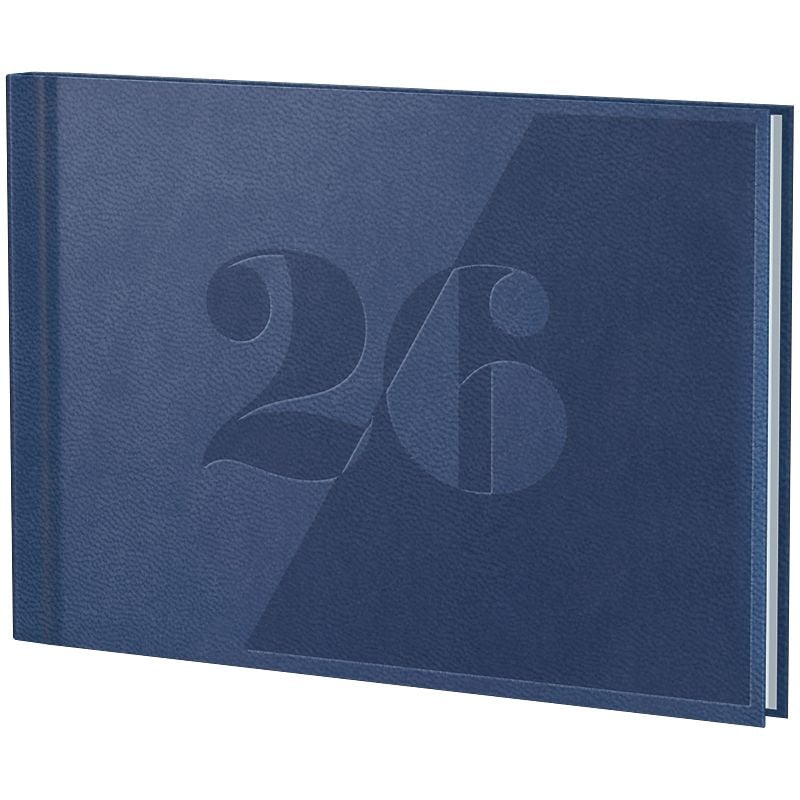 Блокнот щоденник кишеньковий 2026 Torino Trend синій 73-755 38 616 BRUNNEN