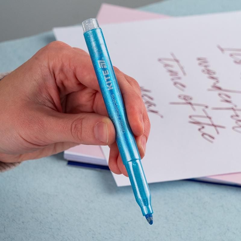 Фломастери з блискітками 6 кол Creative пастель K-1148 Kite