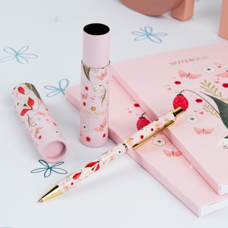 Ручка подарункова кулькова, металевий корпус, подарунковий тубус Secret Garden AB1177-02-TR Axent