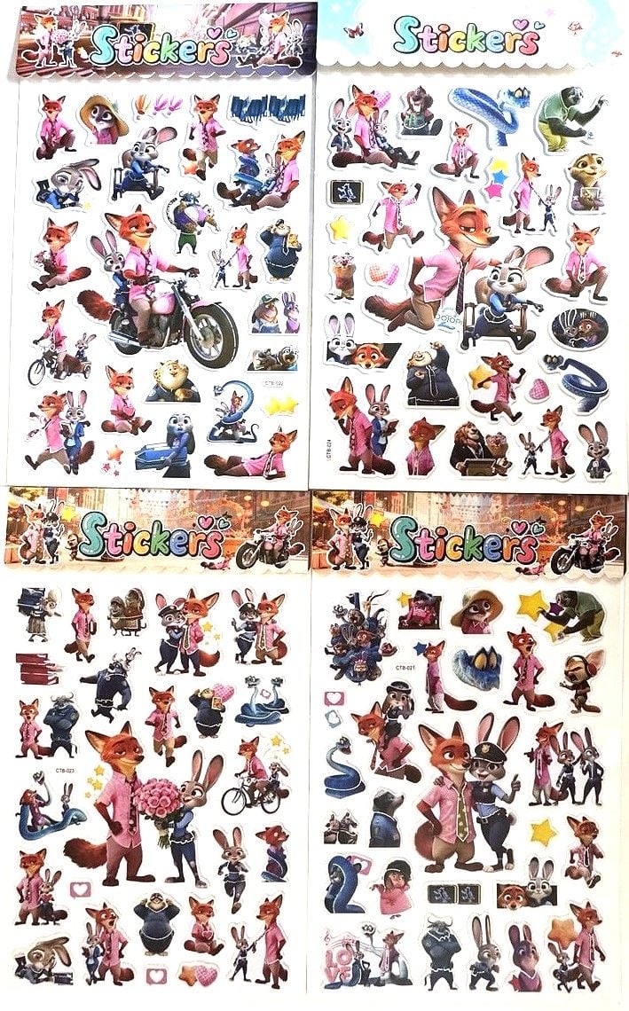 Наліпки 18.5*30 см  (12 шт/уп) CTB (SA-0496) Імпорт