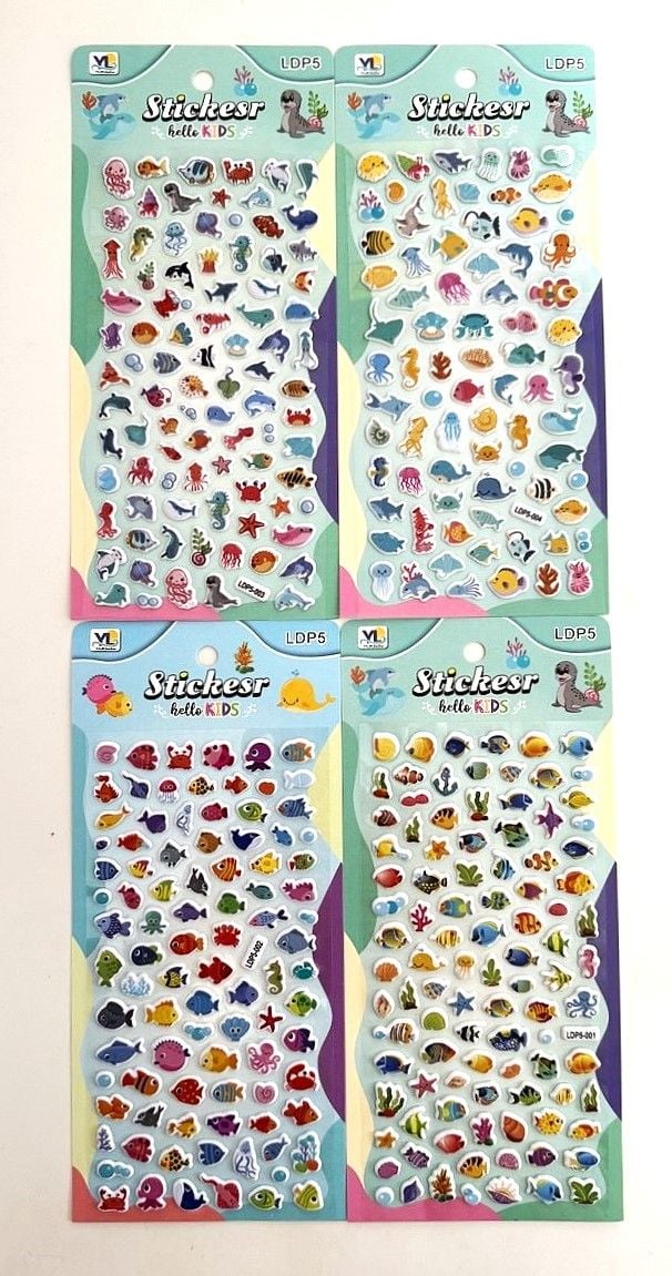 Наліпки 10*22 см  (20 шт/уп) LDP (SA-0494) Імпорт