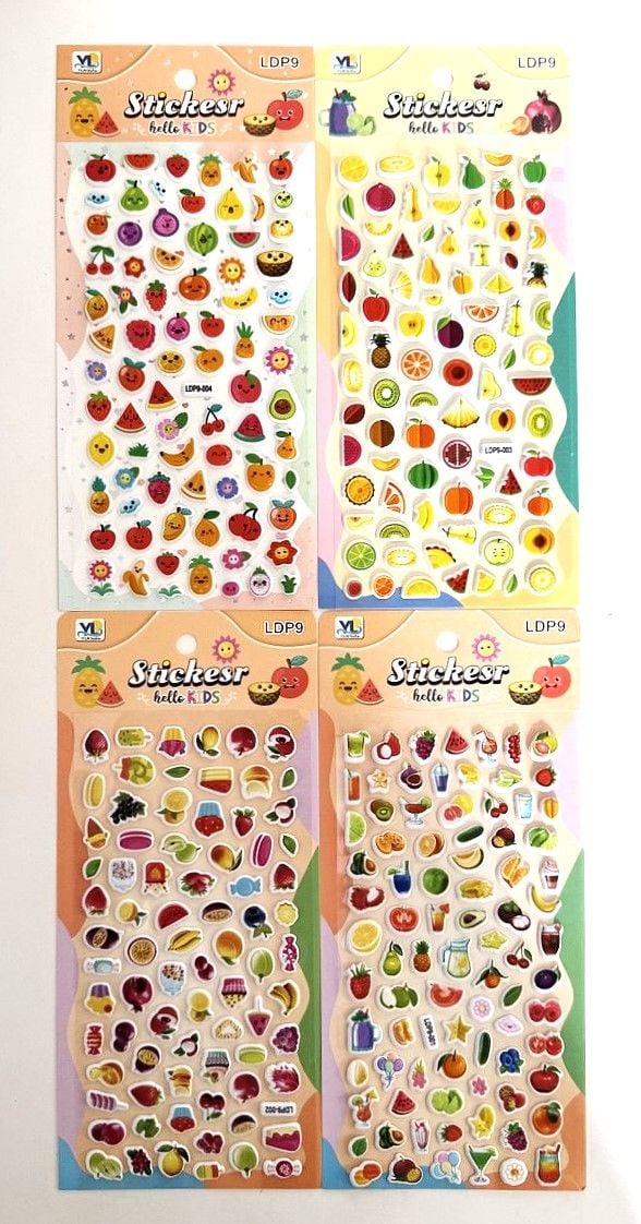 Наліпки 10*22 см  (20 шт/уп) LDP (SA-0494) Імпорт