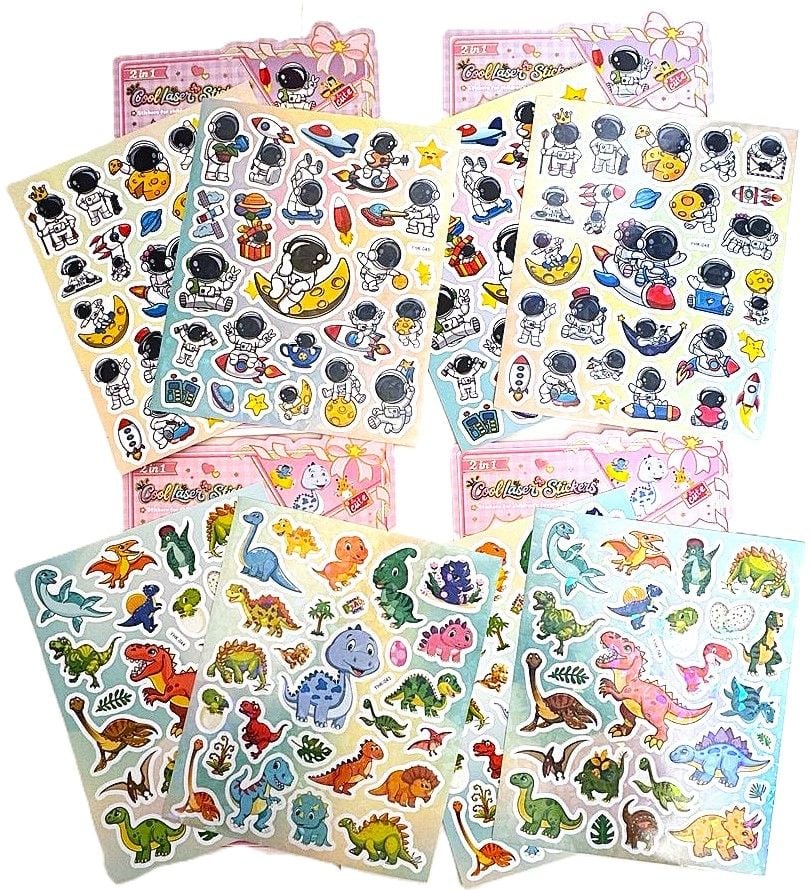 Наліпки 17*25 см подвійні голографичні (20 шт/уп) YHK (SA-0499) Імпорт