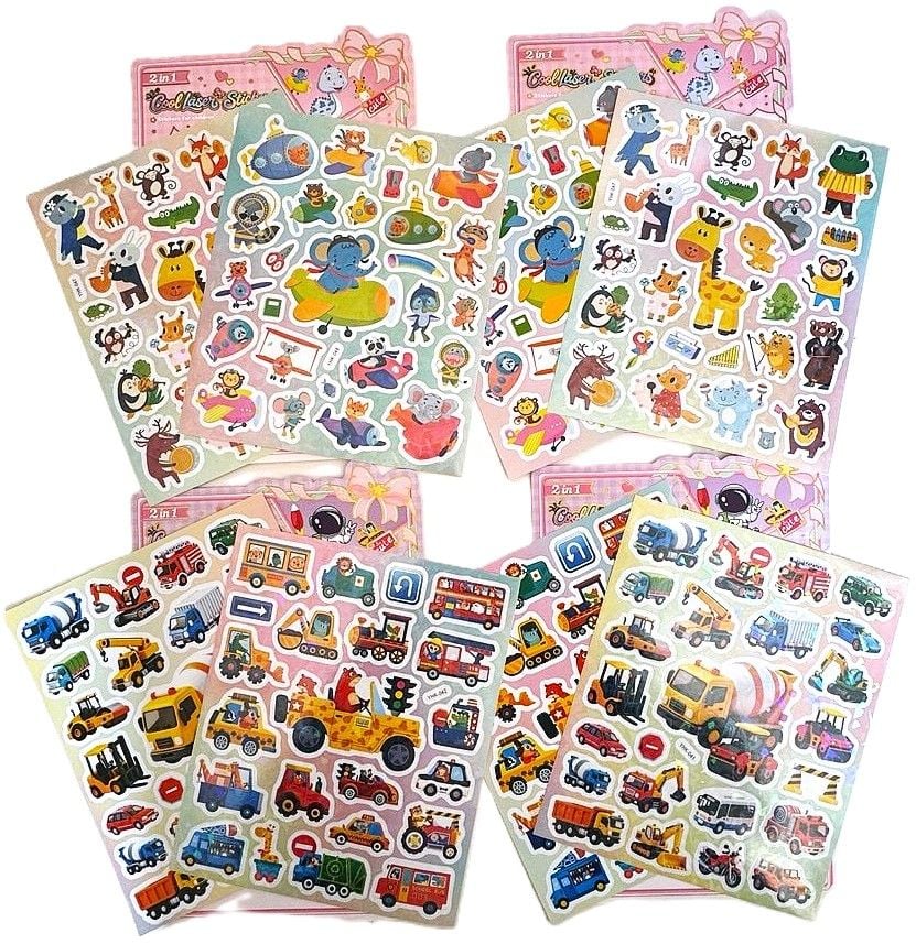 Наліпки 17*25 см подвійні голографичні (20 шт/уп) YHK (SA-0499) Імпорт