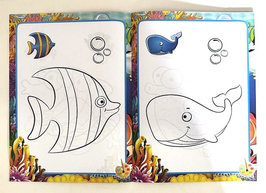 Розмальовка 21*28.5 см 8 арк (16 шт/уп) BK36903 (SA-0487) Імпорт