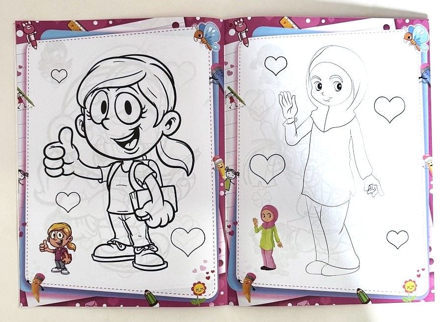 Розмальовка 21*28.5 см 8 арк (16 шт/уп) BK36903 (SA-0487) Імпорт