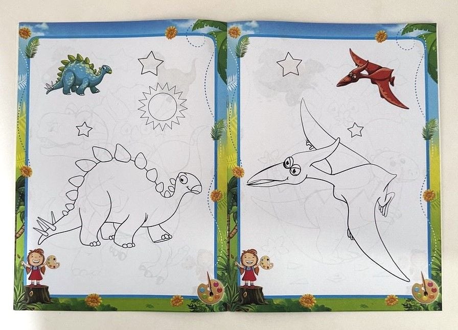 Розмальовка 21*28.5 см 8 арк (16 шт/уп) BK36903 (SA-0487) Імпорт