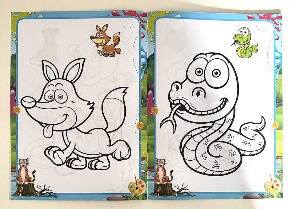 Розмальовка 21*28.5 см 8 арк (16 шт/уп) BK36903 (SA-0487) Імпорт