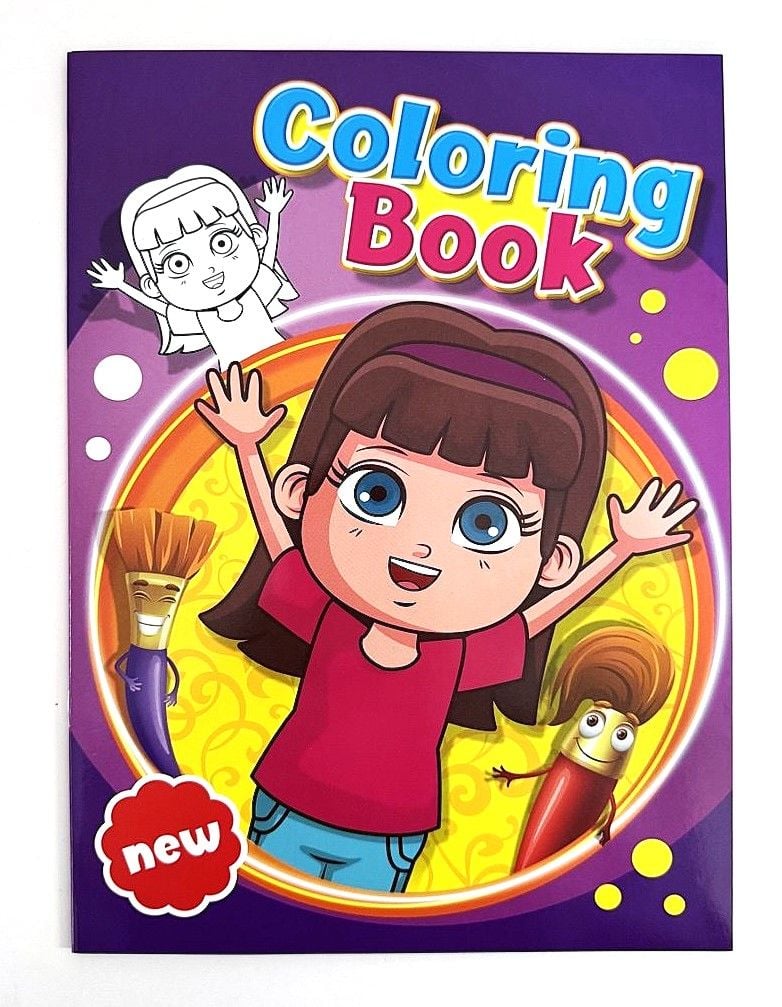 Розмальовка 21*28.5 см 8 арк (16 шт/уп) BK36903 (SA-0487) Імпорт