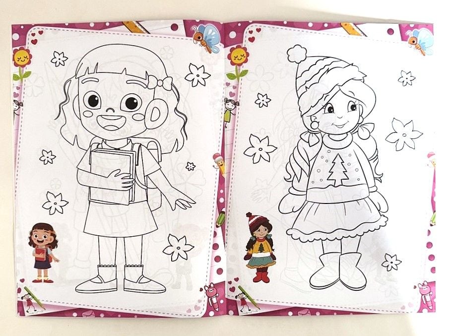 Розмальовка 21*28.5 см 8 арк (16 шт/уп) BK36903 (SA-0487) Імпорт