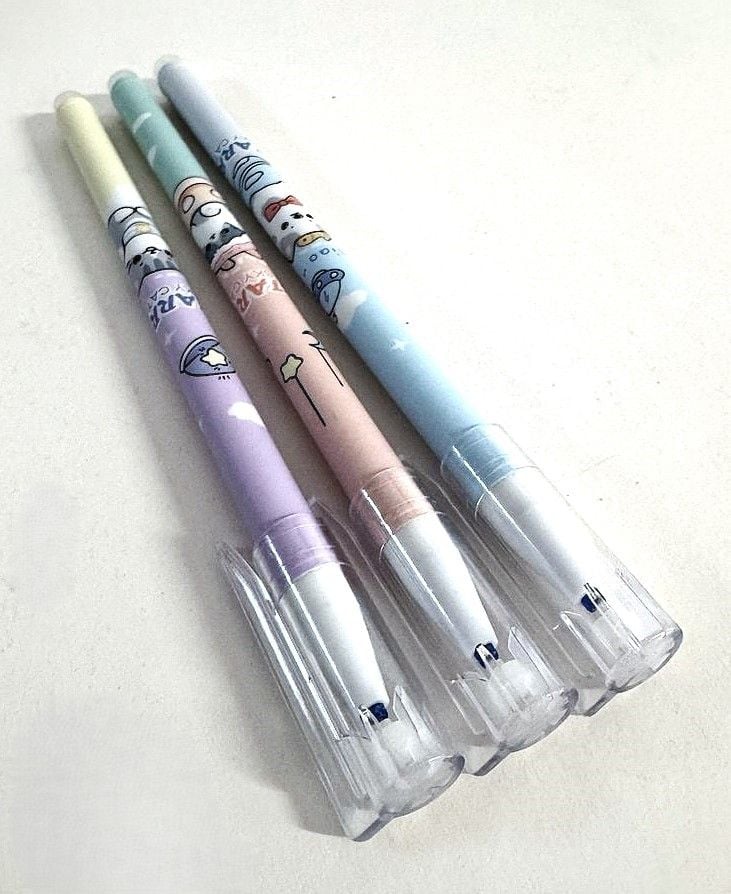 Ручка пиши/стирай гелева 0,5 мм синя Starry Sky Cat (12 шт/уп) GP-7899 (SA-0460) Ouzhiya