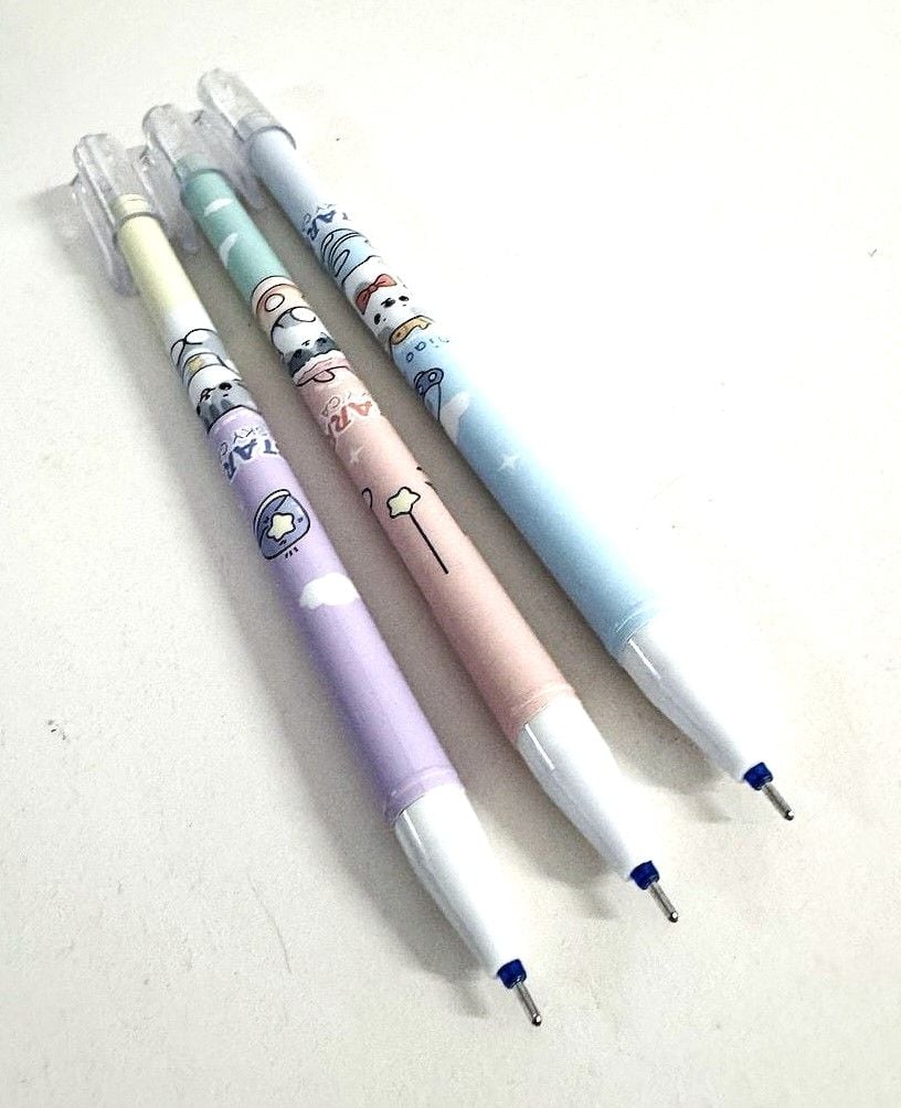 Ручка пиши/стирай гелева 0,5 мм синя Starry Sky Cat (12 шт/уп) GP-7899 (SA-0460) Ouzhiya