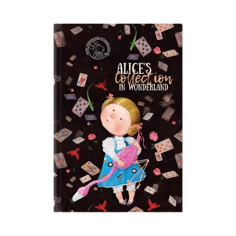 Блокнот з інтегральною обкладинкою В6 80 арк клітинка Аліса в країні чудес 8436-02 Axent