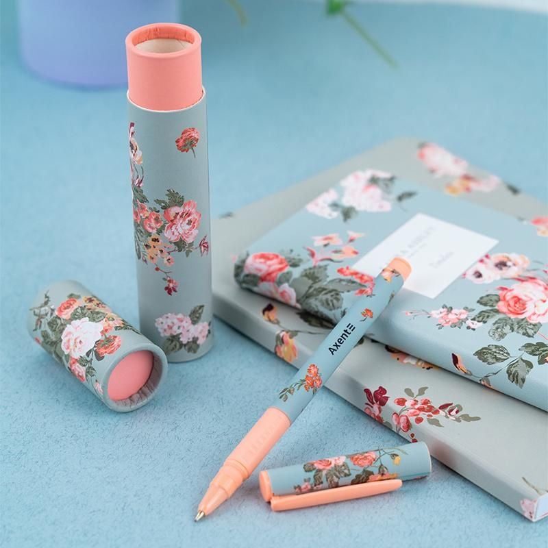 Ручка подарункова кулькова в футлярі синя Laura Ashley Timeless (24 шт/уп) AB1098-03-02 Axent