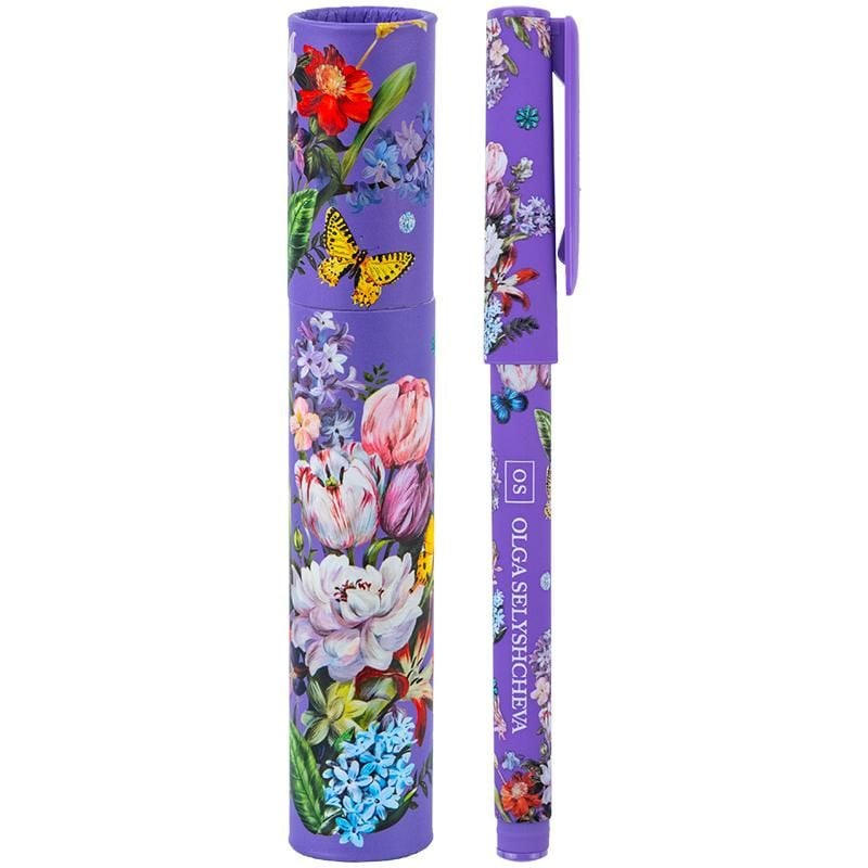 Ручка подарункова кулькова в футлярі синя Olga Selyshcheva Secret (24 шт/уп) AB1098-05-02 Axent