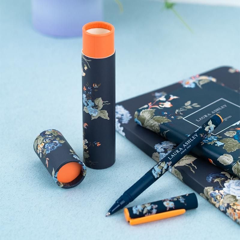 Ручка подарункова кулькова в футлярі синя Laura Ashley Gorgeous (24 шт/уп) AB1098-02-02 Axent