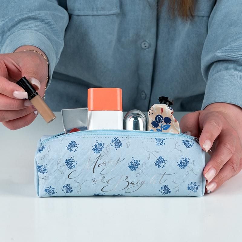 Пенал тубус Flower Symphony-2 блакитний 1456-2 Axent