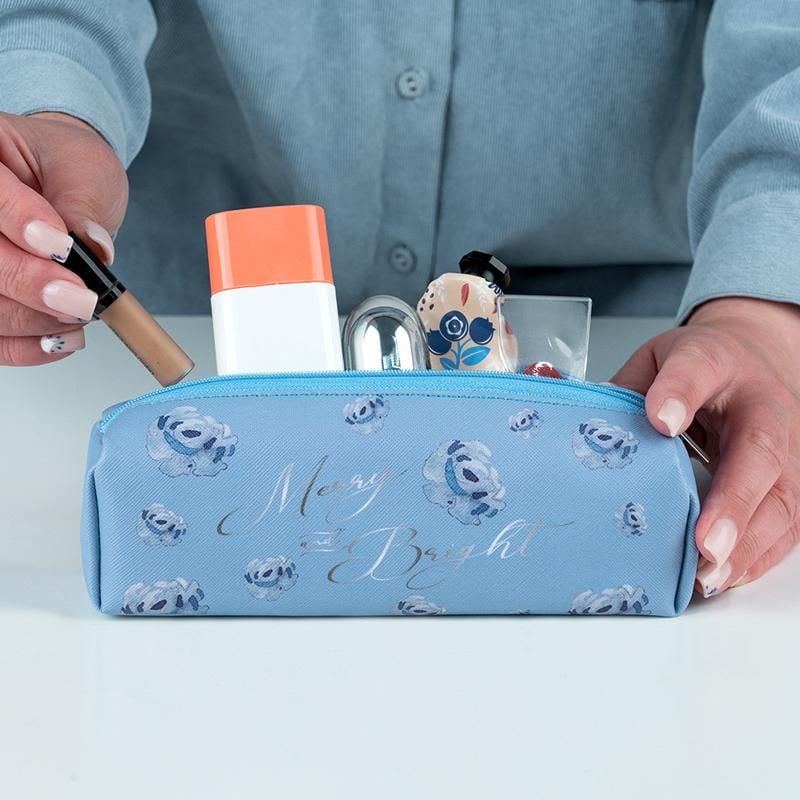 Пенал тубус Flower Symphony-3 синій 1456-3 Axent