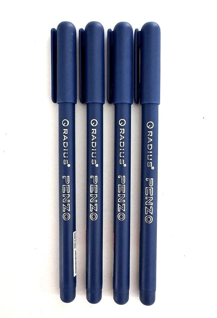 Ручка масляна 0.7 мм синя (Індія) (50 шт/уп) PENZO RADIUS