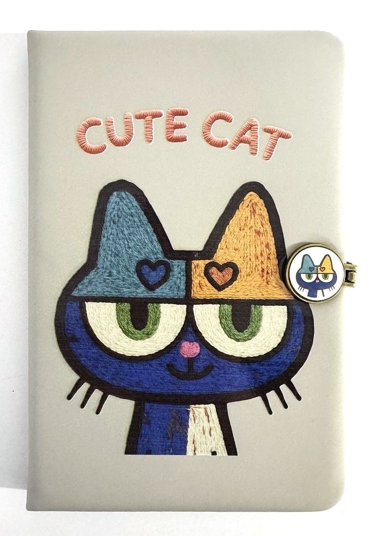 Блокнот А5 на магніті 80 арк лінія Cute Cat 763883ML MALEVARO