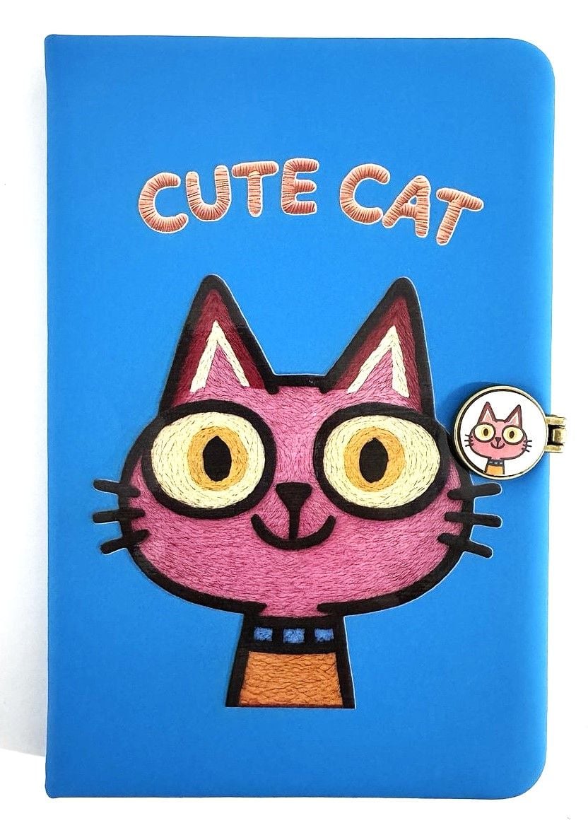 Блокнот А5 на магніті 80 арк лінія Cute Cat 763883ML MALEVARO