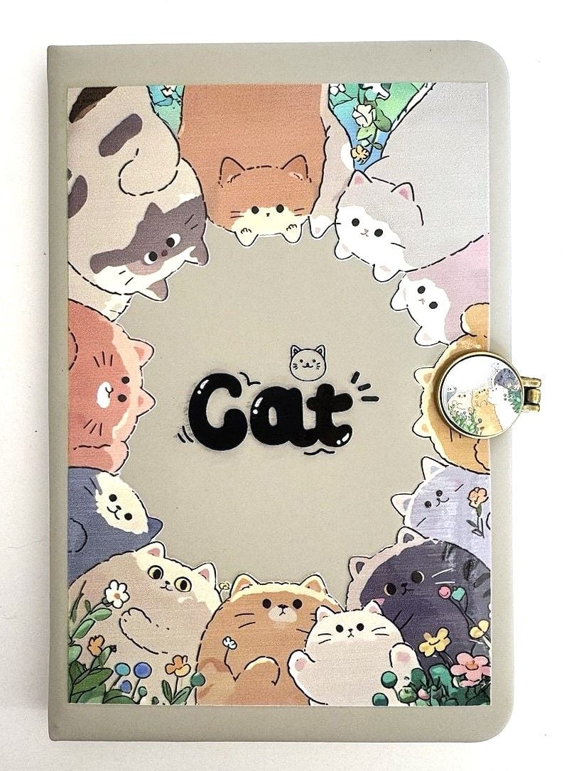 Блокнот А5 на магніті 80 арк лінія Cat 3 763920ML MALEVARO
