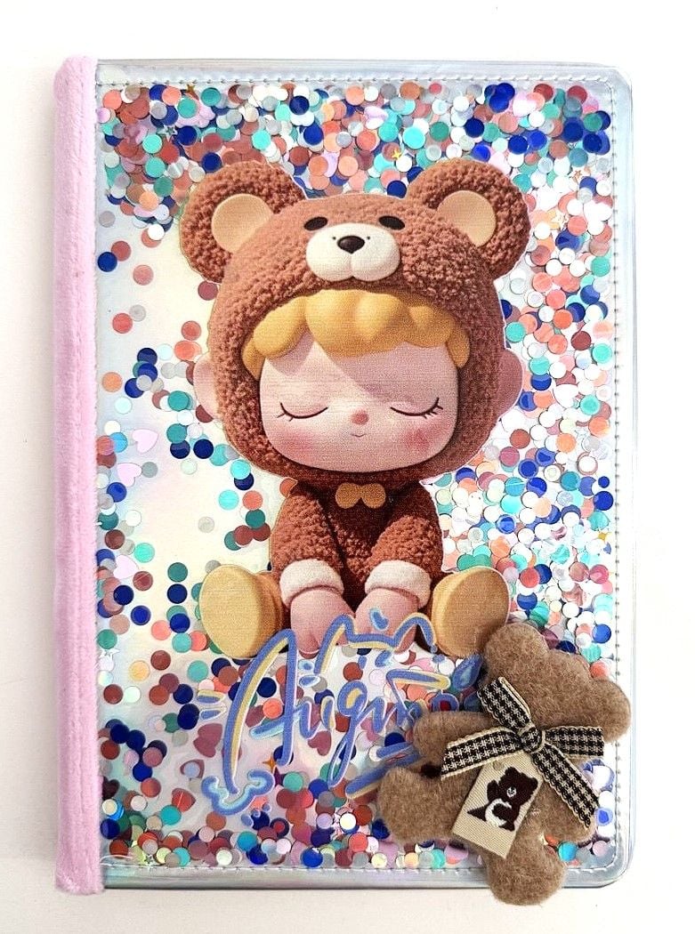 Блокнот А5  80 арк лінія плюшевий Teddy 3 763906ML MALEVARO