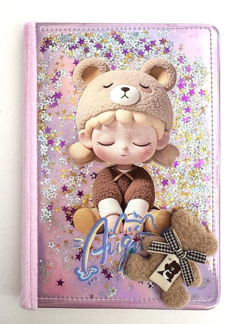 Блокнот А5  80 арк лінія плюшевий Teddy 3 763906ML MALEVARO