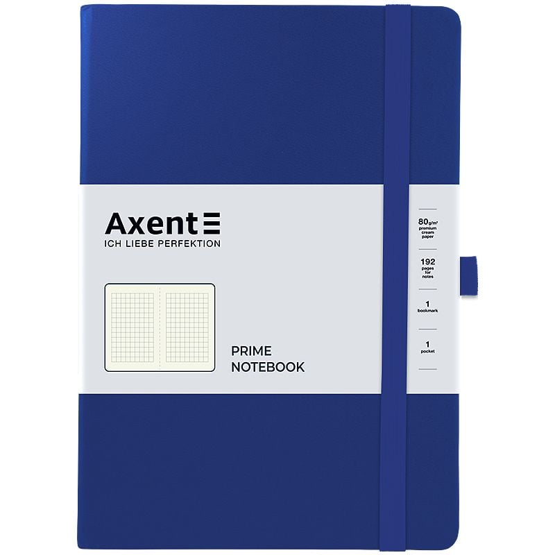 Блокнот 145*210 мм Partner Prime кліт 96 арк синій 8305-38 Axent