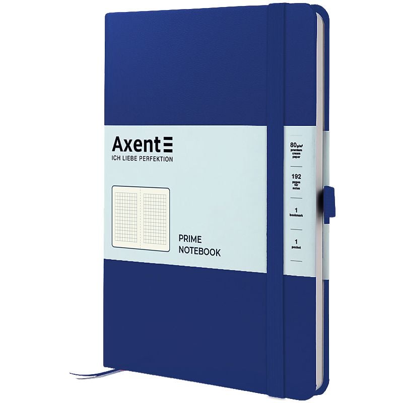 Блокнот 145*210 мм Partner Prime кліт 96 арк синій 8305-38 Axent