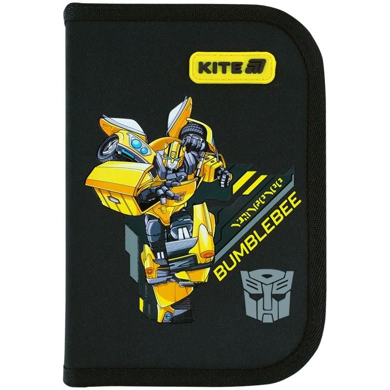 Пенал 1 відділення 2 відворота Transformers чорний TF26-622 Kite