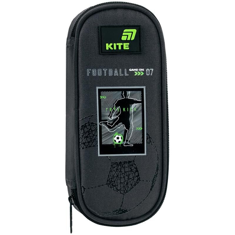 Пенал 1 відділення+ органайзер Goal сірий K26-599-4 Kite