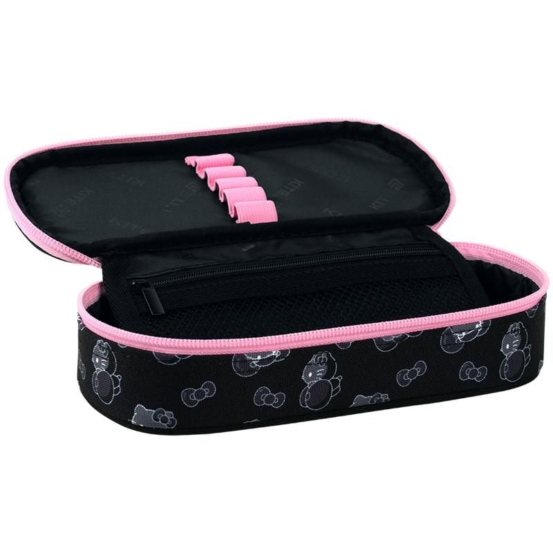 Пенал 1 відділення+ органайзер Hello Kitty чорний HK26-599-1 Kite
