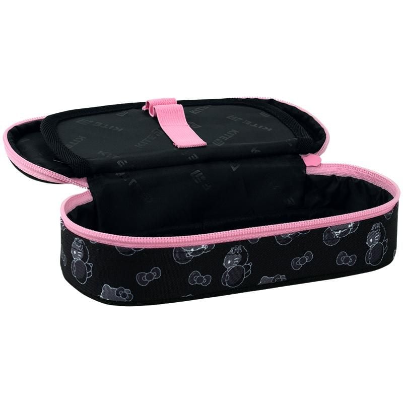Пенал 1 відділення+ органайзер Hello Kitty чорний HK26-599-1 Kite