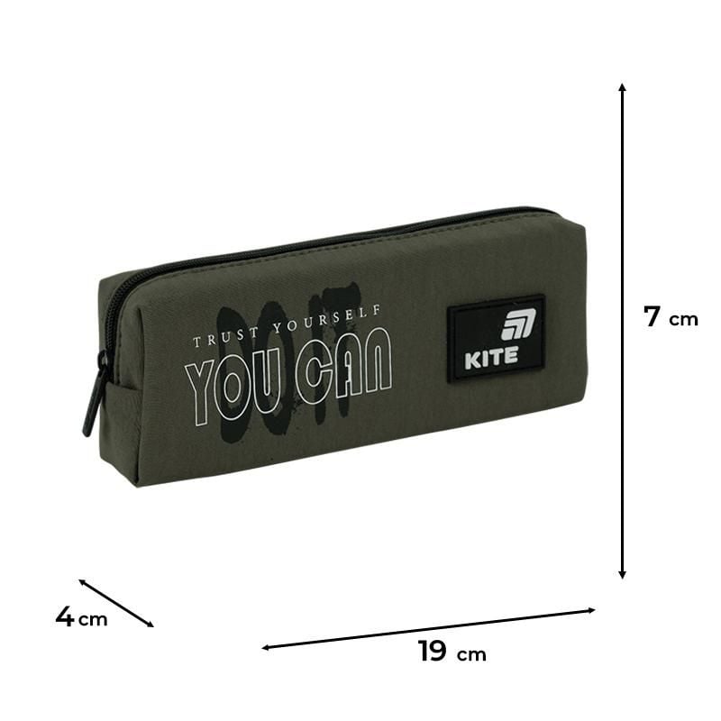 Пенал косметичка 1 відділення ХАКІ K26-642-4 Kite