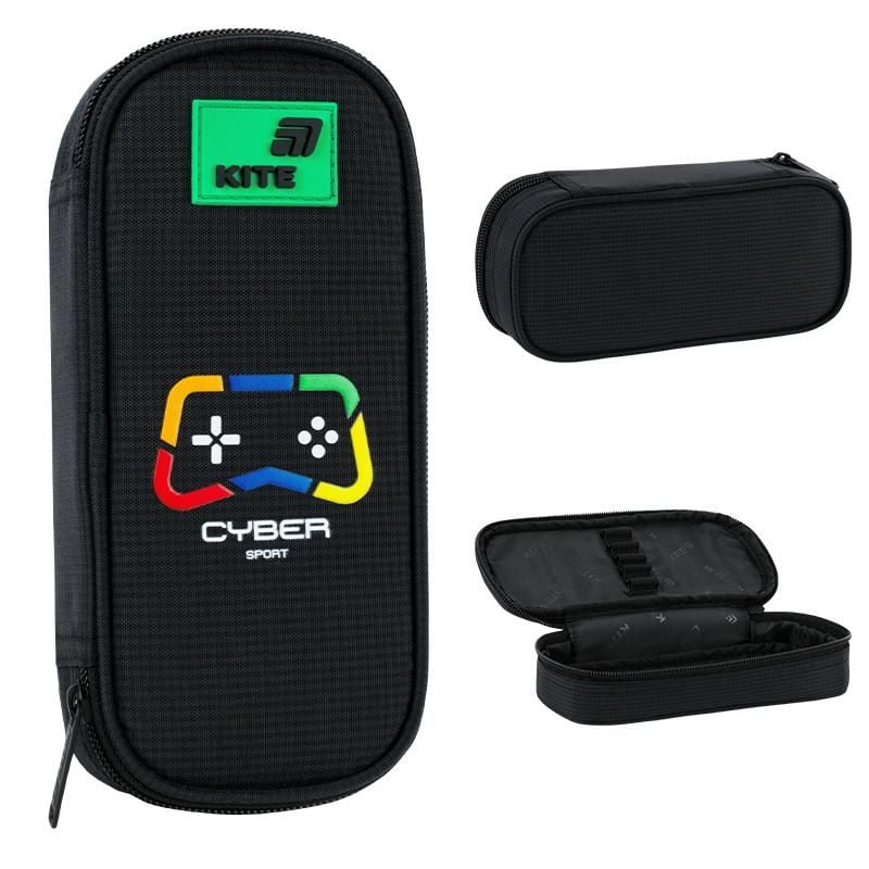 Пенал 1 відділення CYBER чорний K26-662-6 Kite