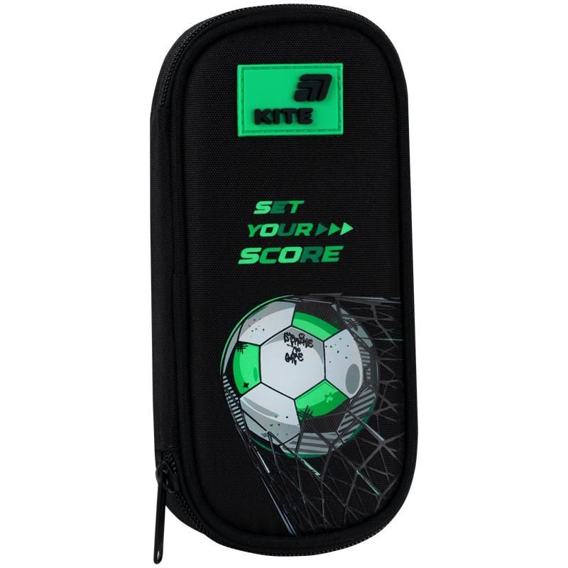 Пенал 1 відділення Football чорний K26-662-3 Kite