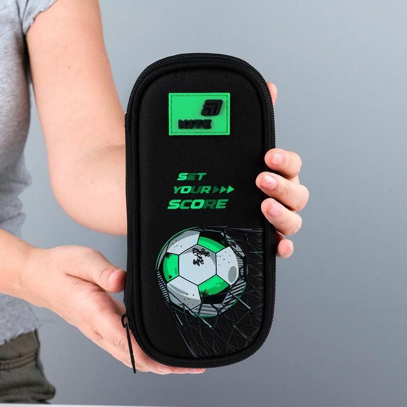 Пенал 1 відділення Football чорний K26-662-3 Kite