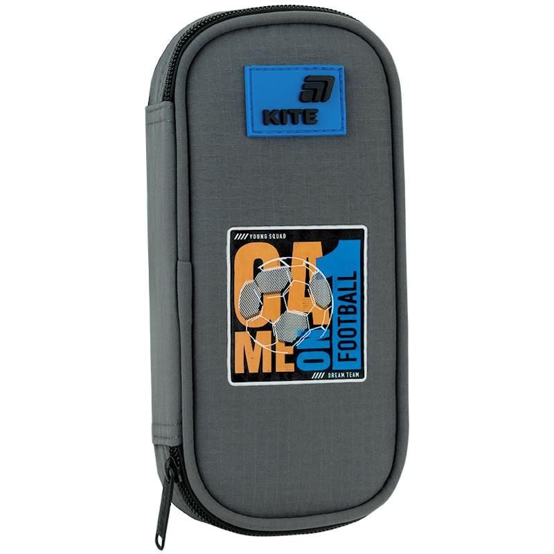 Пенал 1 відділення Game on сірий K26-662-7 Kite