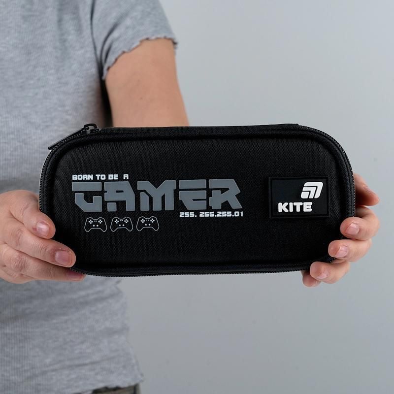 Пенал 1 відділення Gamer чорний K26-662-15 Kite