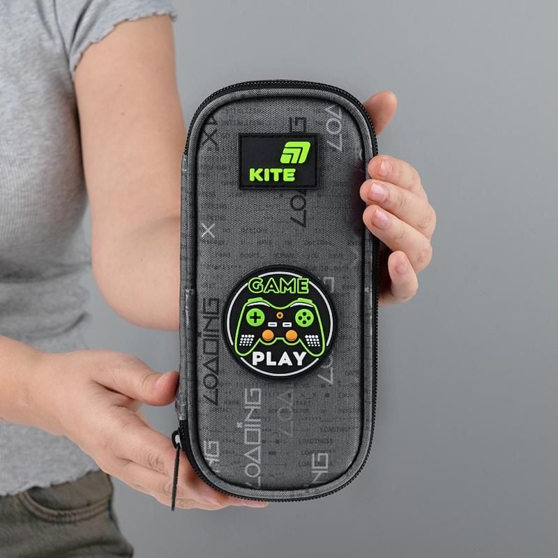 Пенал 1 відділення Good Game сірий K26-662-2 Kite