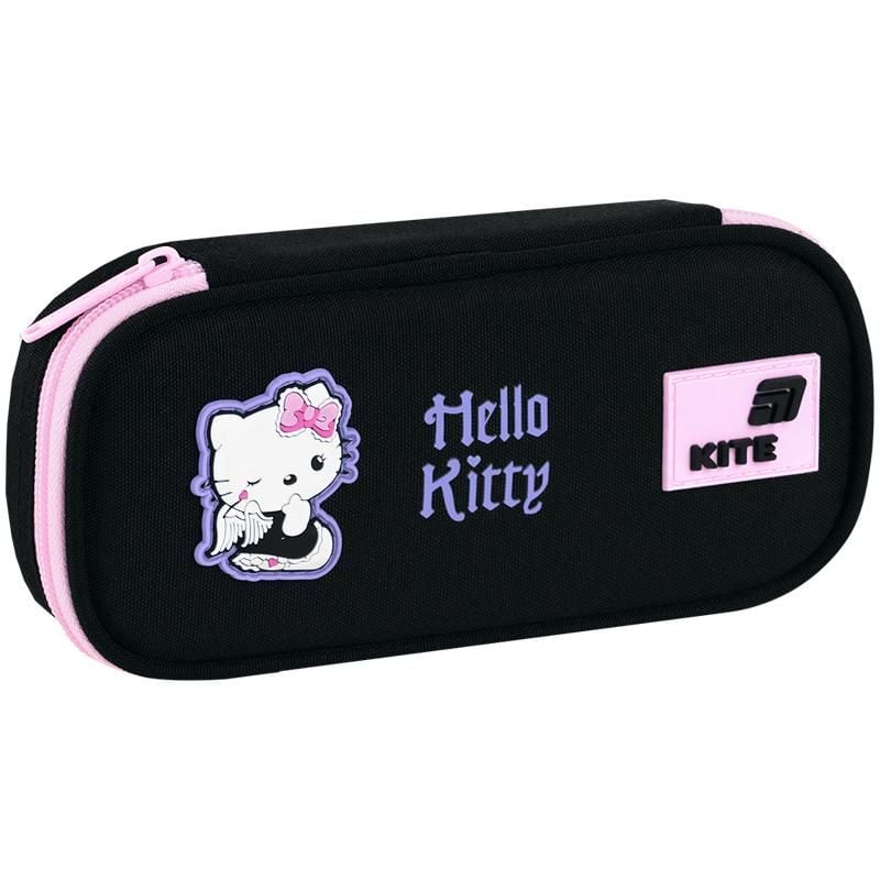 Пенал 1 відділення Hello Kitty чорний HK26-662-1 Kite