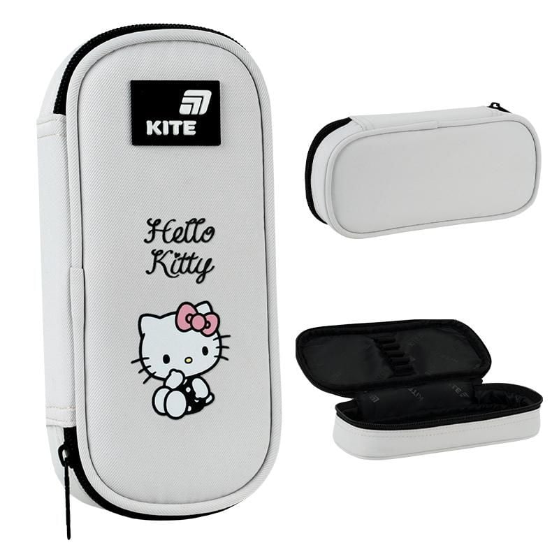 Пенал 1 відділення Hello Kitty світло-сірий HK26-662-3 Kite